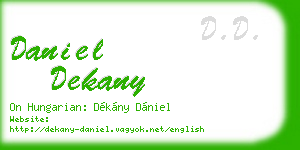 daniel dekany business card